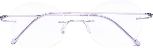 Vista 9 de CessBlu Gafas de lectura sin montura redondas para hombres y mujeres, Negro