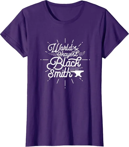 Vista 66 de Blacksmith Blacksmithing Forge Metalsmith Forging T-Shirt Asphalt Grey