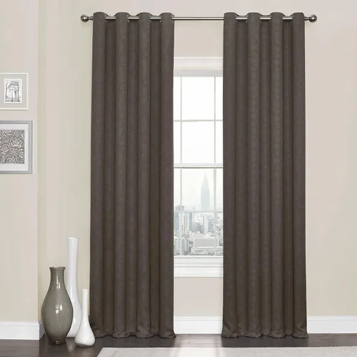 Vista 6 de Eclipse Kingston - Cortinas opacas para dormitorio, 52 x 63 pulgadas, oscurecimiento con aislamiento, panel individual con ojales en la parte