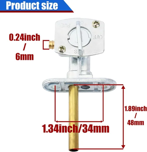 Vista 2 de Interruptor de válvula de gasolina compatible con Yamaha BW200 BW200E BW80 FZR600 FZR600R PW80 RT100 TTR125 WR250F WR250W WR250Z WR400F WR426F