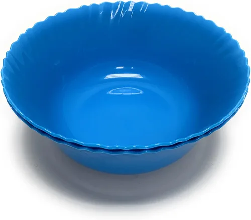 Vista 24 de Mintra Home Colección Curly (Plato de 9.75 pulgadas - 12 piezas, Azul)