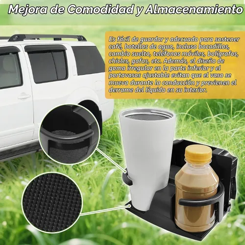 Vista 5 de Portavasos para Pathfinder 2005-2012, Xterra 2005-2015, Frontier 2005-2019 REA Reemplazo para caja de consola central de asiento trasero