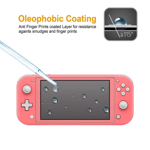 Vista 4 de (2 Pack) Supershieldz for Nintendo (Switch Lite) 2019 Tempered Glass Screen Protector, 0.33mm, Anti Scratch, Bubble Free