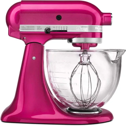 Vista 18 de KitchenAid KSM150PSCV Artisan Series Batidora de pie de 5 cuartos con escudo vertedor - Caviar