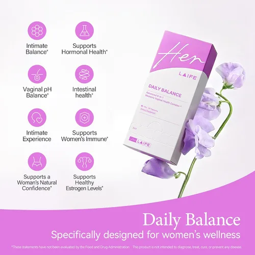 Vista 6 de LAIFE Probióticos vaginales prémium para mujeres, 10B UFC + Urolitina A para la salud vaginal, apoya el equilibrio del pH, bienestar femenino