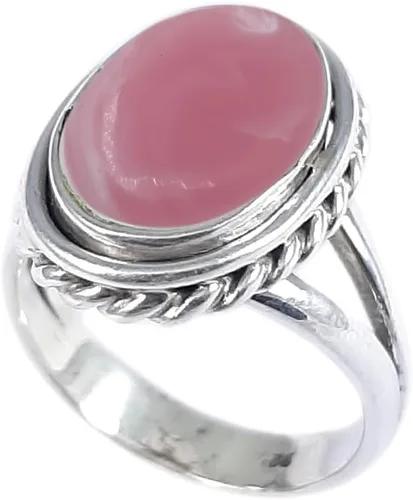 Vista 17 de Anillo fino de plata esterlina 925 para mujer, hecho a mano, joyería de piedras preciosas, anillo de moda (1379)