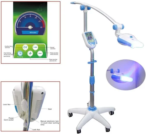 Vista 3 de Dental móvil LED luz diente que blanquea la marca MD-885/MD-885L con dos gafas libres (MD-885)