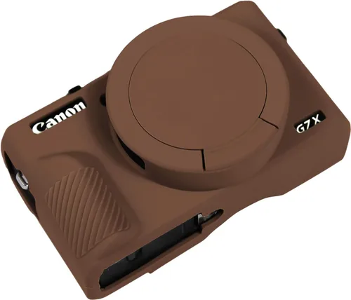 Vista 16 de Funda G7X Mark III, Funda Protectora para Cámara Digital Canon Powershot G7X Mark III, Funda de Silicona con Cubierta de Lente Extraíble, Funda