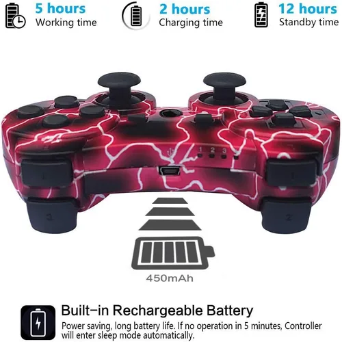 Vista 4 de PS3 Control inalámbrico para Playstation 3 Dual Shock - US24P3MT