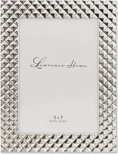 Vista 6 de Lawrence Frames Marco de metal, patrón de diamante, humo negro, 4x4
