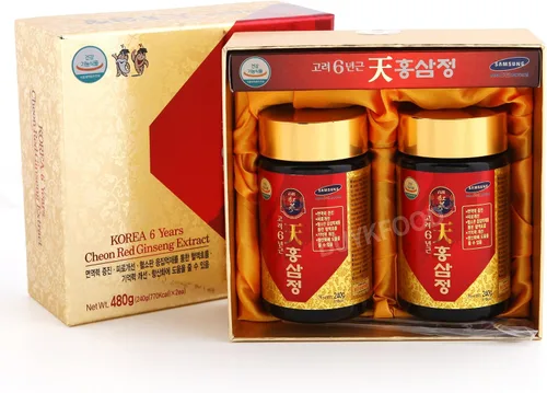 Vista 4 de Extracto de oro de ginseng rojo de raíz coreana de 6 años, 240 g (8.5 oz) X 2ea, saponina, panaxs