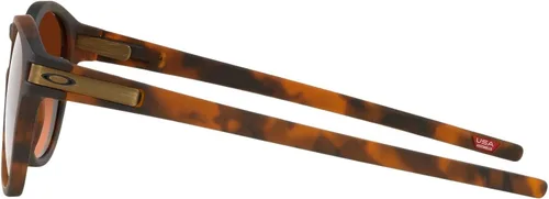 Vista 4 de Oakley Oo9349 Latch Low Bridge Fit Gafas de sol redondas para hombre, Tortuga Marrón MatePrizm Marrón Gradient