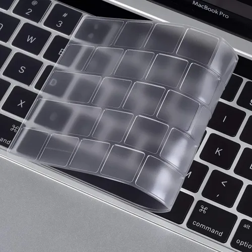 Vista 3 de Funda de teclado ultradelgada prémium para MacBook Pro con barra táctil de 13 y 15 pulgadas