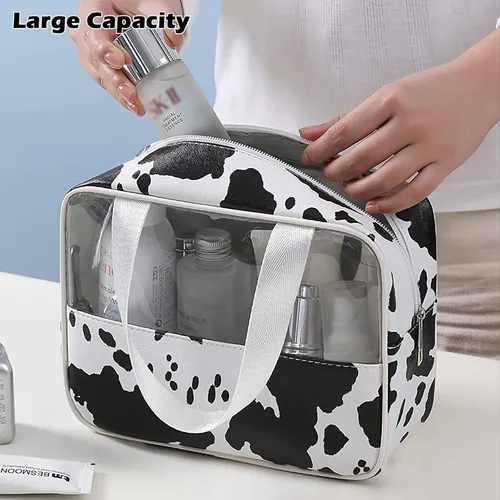 Vista 2 de IMCUZUR Neceser de viaje para mujer, bolsa de maquillaje, organizador de cosméticos, bolsa de viaje para accesorios y artículos de tocador