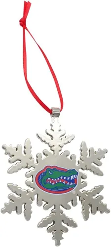 Vista 9 de Adorno navideño de copo de nieve de Alabama Crimson Tide