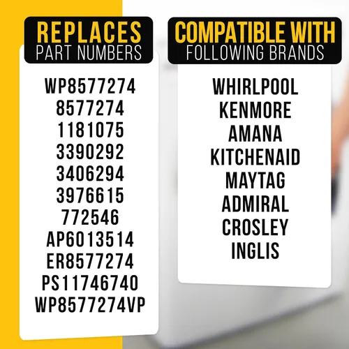 Vista 7 de Termistor 8577274 para secadores Whirlpool de PartsBroz – Reemplaza WP8577274, AP6013514, 3390292, 3406294, 3976615, 772546, ER8577274, PS11746740