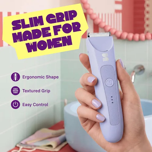 Vista 2 de Bikini eléctrico y recortador de vello corporal para mujer, morado Púrpura