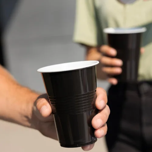 Vista 8 de TRUE Vasos de plástico para cócteles, refrescos, café helado, té helado, pong de cerveza, vasos desechables para fiesta de cumpleaños, noches