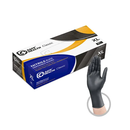 Vista 7 de SAFE HEALTH Guantes desechables industriales de nitrilo, caja grande de 3.5 mil, sin polvo, sin látex, salón de belleza, estudio de uñas, reparación
