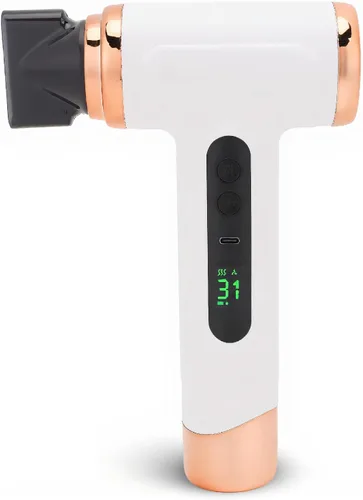 Vista 9 de Secador de pelo inalámbrico, 15600 mAh profesional con boquilla, para viajes (rosa)