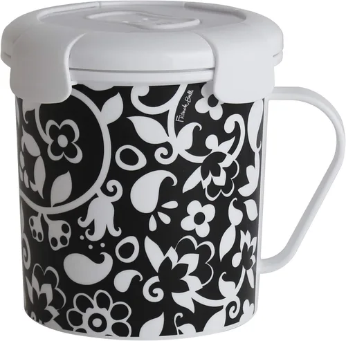 Vista 7 de French Bull Taza de sopa de 23 onzas con asa y tapa ventilada, almacenamiento de alimentos, agarre fresco, a prueba de fugas, apto para lavavajillas