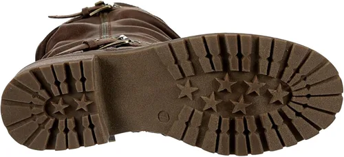 Vista 6 de XAPPEAL Chelsey - Botas de equitación altas hasta la rodilla para mujer con hebilla