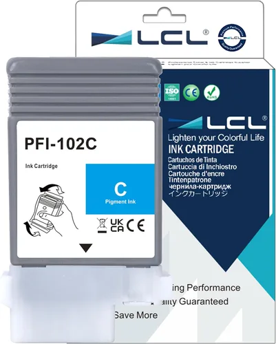 Vista 8 de LCL PFI102 Cartucho de tinta negra de repuesto para Canon PFI-102 PFI-102BK para Canon imagePROGRAF iPF500 iPF510 iPF600 iPF605 iPF610 iPF650 iPF655