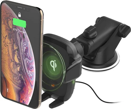 Vista 10 de [Usado] iOttie Auto Sense 2 - Soporte para teléfono con ventilación de aire con carga inalámbrica Qi, soporte de teléfono con sujeción automática