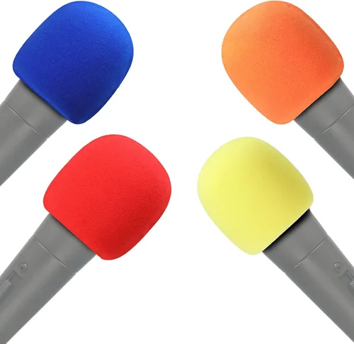 Vista 3 de YOUSHARES SM58 - Parabrisas de espuma para micrófono, filtro pop para cubierta de viento, profesional personalizado para micrófono SM58