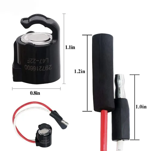Vista 2 de Termostato de descongelación para refrigerador 297216600 compatible con marcas superiores que reemplazan con 218673008, 218969901, 218969902