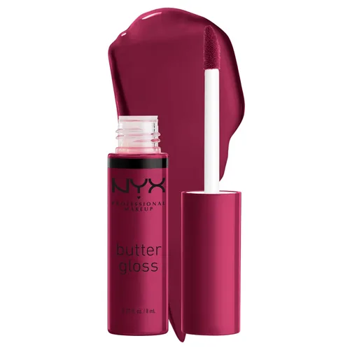 Vista 34 de NYX MAQUILLAJE PROFESIONAL Brillo de mantequilla, brillo de labios no pegajoso, - Eclair (rosa)