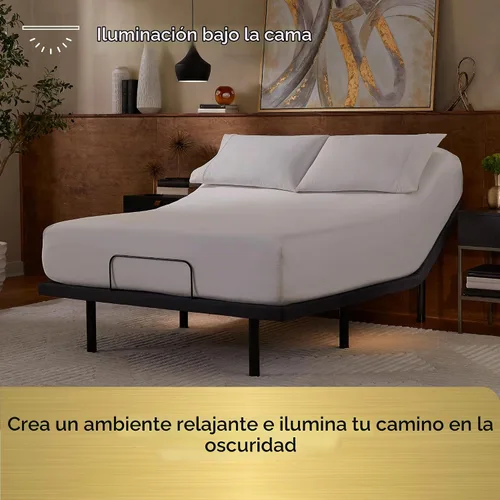Vista 4 de Serta baselogic Base de Cama Ajustable Marco Nivel 3 - Twin XL - Ajustabilidad de Cabeza y Pie, Control Remoto Inalámbrico, Gravedad Cero y 3