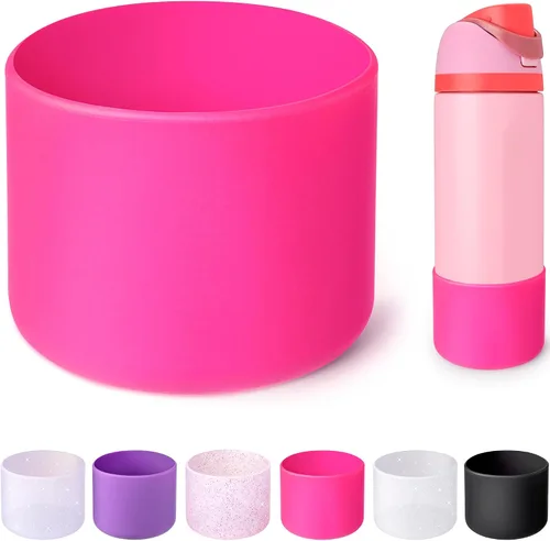 Vista 53 de Funda de Silicona para Botella de Agua Owala de 24oz, Manga Protectora Antideslizante Brillante para Botella de Agua Owala que Protege las Botellas