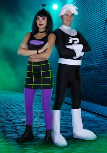 Vista 2 de Disfraz de Hombre Danny Phantom para Hombre de Nickelodeon Multicolor