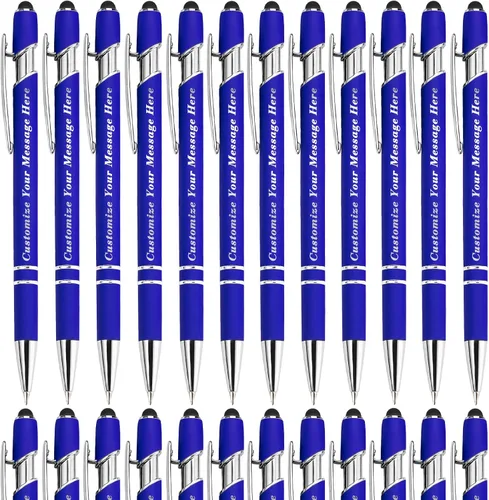 Vista 21 de Bolígrafos personalizados con lápiz capacitivo, bolígrafos grabados personalizados, impresos con tu logotipo o mensaje para Navidad, graduación