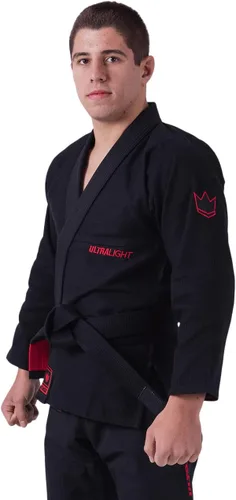 Vista 2 de KINGZ Ultralight 2.0 Brazilian Jiu Jitsu Gi - Men's Premium BJJ Kimono - IBJJF Legal - 420gsm Pearl Weave Pro Competition