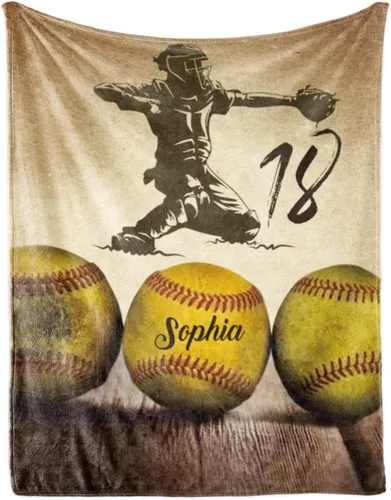 Vista 23 de Manta suave personalizada para bebés: manta de diseño de béisbol personalizada para niños con nombre y número, regalos de ropa de cama para bebés