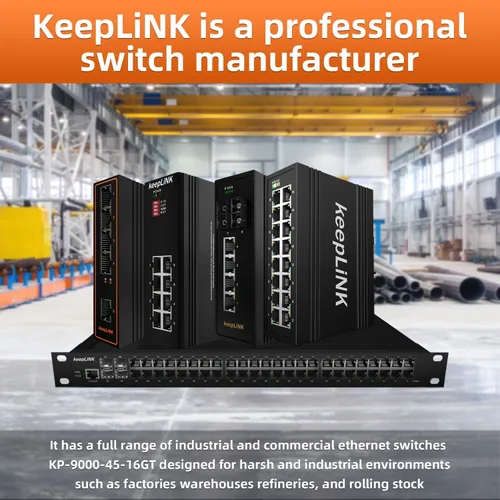 Vista 7 de Conmutador Gigabit industrial de 16 puertos, interruptor endurecido con riel DIN Ethernet no administrado, IP40, rango de temperatura