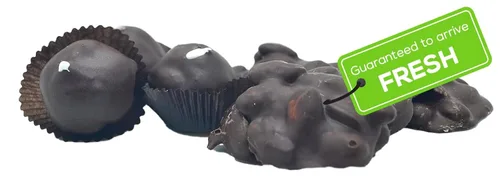 Vista 8 de US Sweets 75% racimos de macadamia de chocolate negro – Macademia cubierta de chocolate negro Regalo sabroso Hecho en pequeños lotes