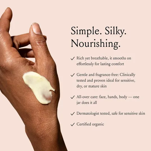 Vista 5 de Boomsilk ® Crema hidratante facial, loción facial rejuvenecedora e hidratante facial para piel madura con aceite de oliva, cera de abejas y miel