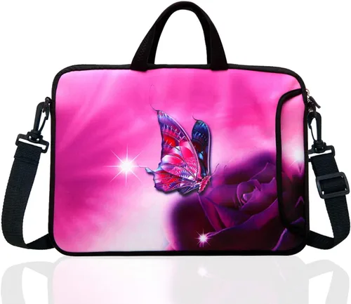 Vista 8 de 15,6 pulgadas portátil bolsa de hombro caso manga para 14 15 "15,6 pulgadas HP/Dell/Lenovo colorido flor
