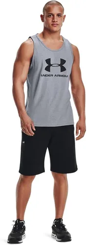 Vista 3 de Under Armour Camiseta deportiva sin mangas con logotipo para hombre