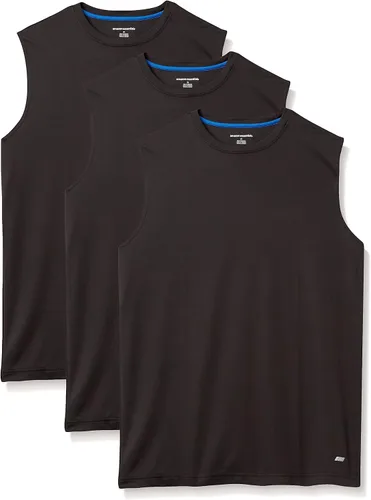 Vista 8 de Amazon Essentials Men's Active Performance Tech Muscle Sleeveless Top, Breathable Moisture Wicking Workout Shirt