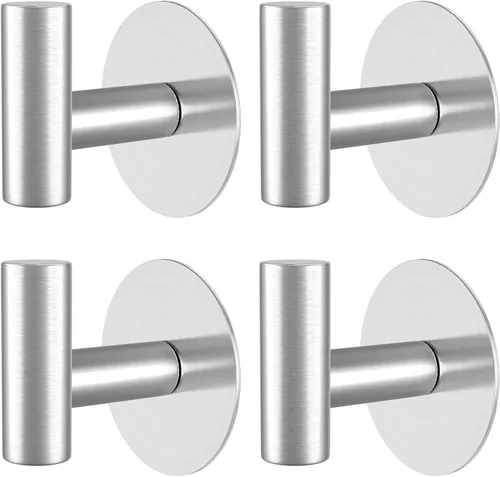 Vista 11 de Ganchos de ventosa para ducha, ganchos de toalla de acero inoxidable para pared de baño, puerta de cristal, cocina, espejo, azulejos, ganchos