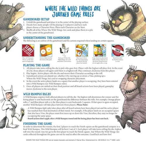 Vista 8 de AQUARIUS Juego de mesa Where The Wild Things are Journey, diversión para niños y adultos, mercancía y coleccionables con licencia