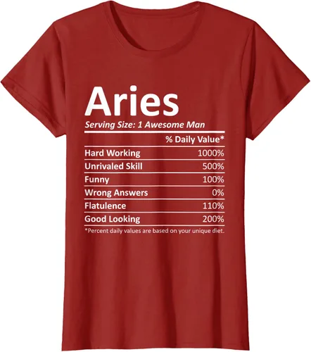 Vista 45 de ARIES Nutrition - Camiseta divertida de regalo con nombre personalizado para cumpleaños, Negro, S