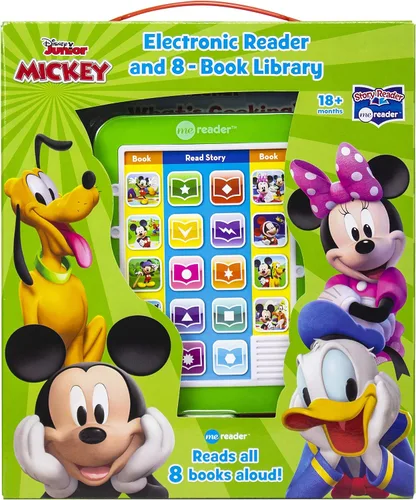 Vista 3 de Mickey Mouse Me Reader - Lector electrónico de 8 libros, libros de Mickey Mouse Clubhouse para niños pequeños, niños con Mickey, Minnie, Donald