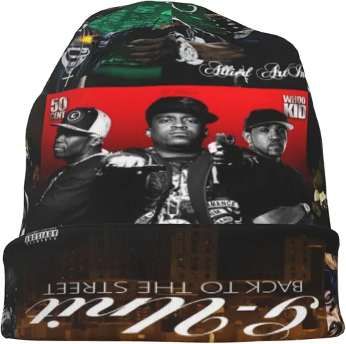 Vista 6 de Reginald C Kidder G Band Unit - Gorro de punto para hombre y mujer, color negro, Negro