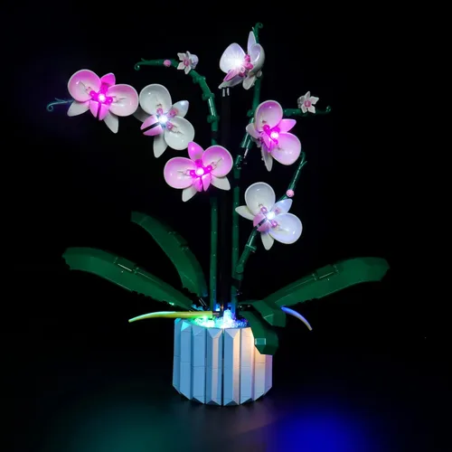 Vista 14 de Kit de Luces LED para LEGO 10281 Set de Árbol Bonsái, Luces de Decoración para Modelo Rosa