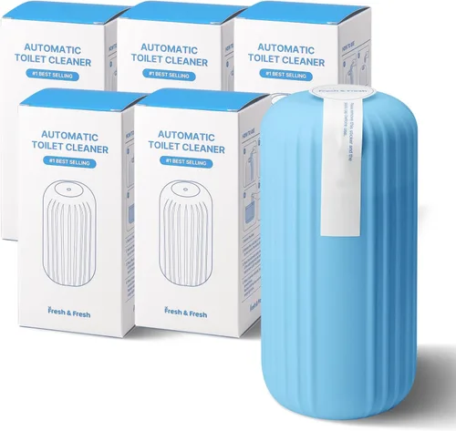Vista 30 de Fresh & Fresh Limpiadores automáticos para inodoros (verde bosque) – 1 botella (hasta 2500 descargas/botella), limpiador de inodoro comercial